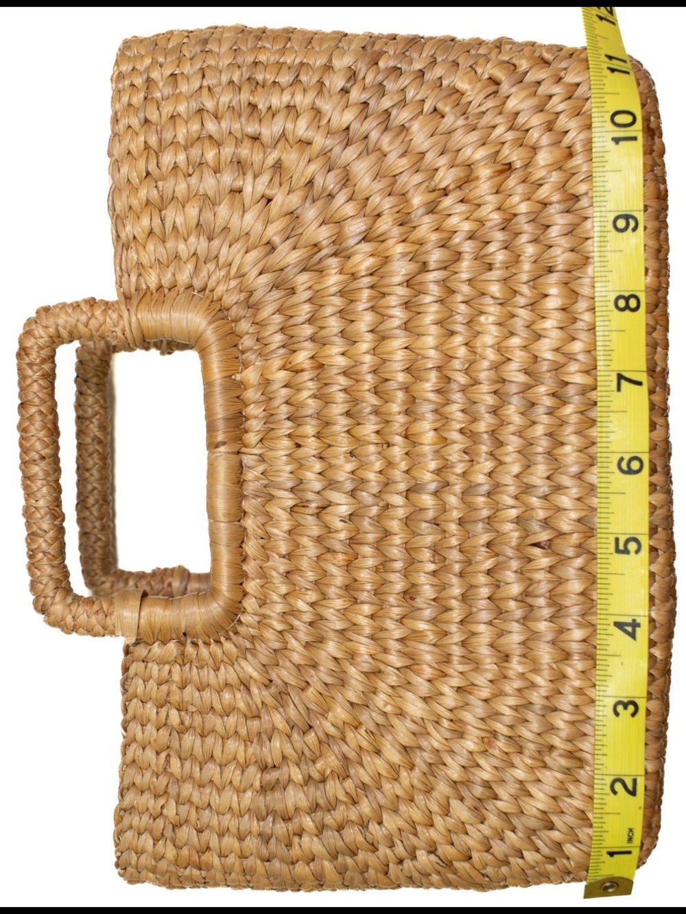 Hat Attack Tan Woven Tote with Interior Zip Pocket. Will Ship In Two Days - Picture 6 of 7